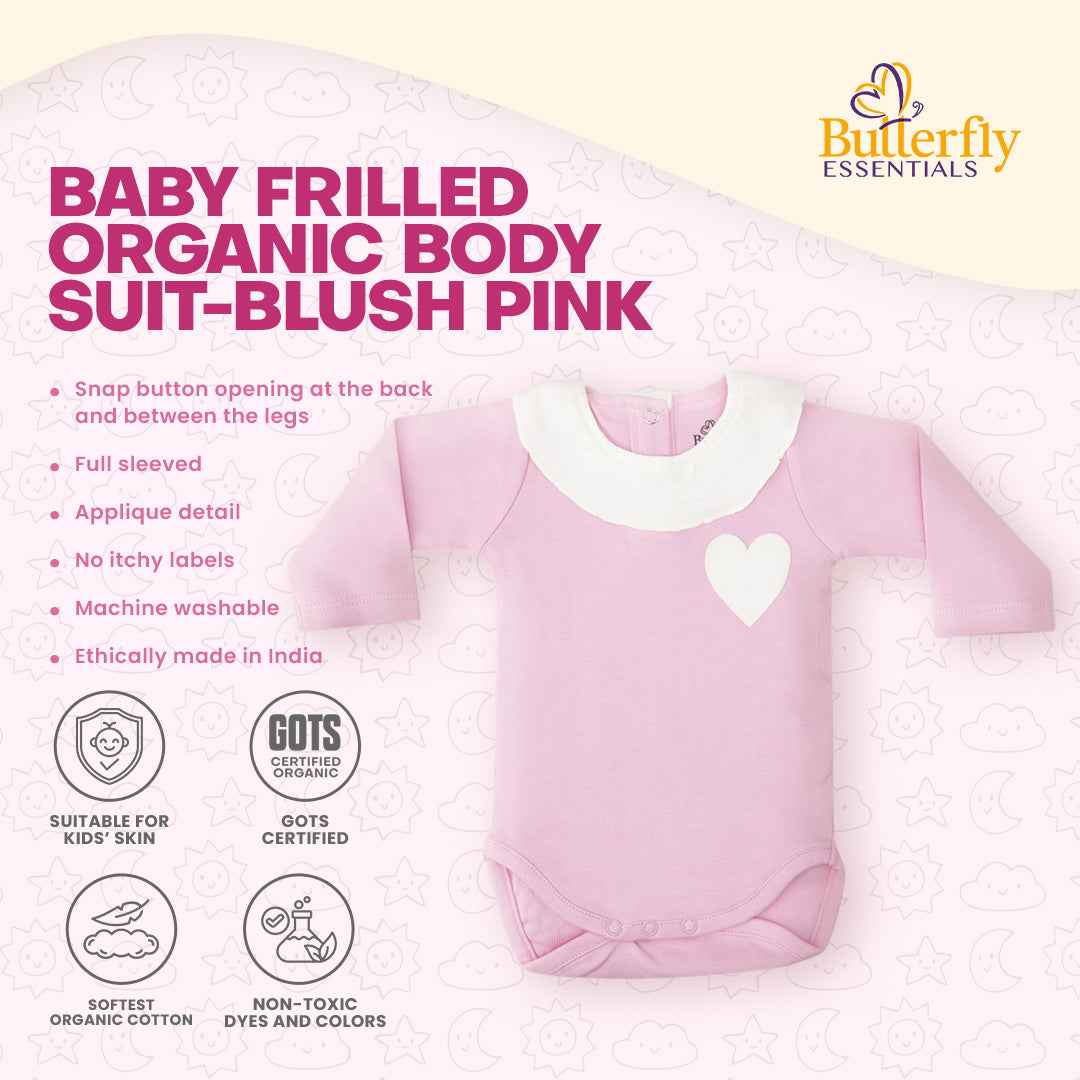 Baby Frilled Organic Body Suit